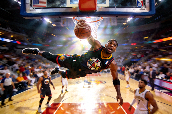 NBA球员扣篮精彩瞬间
